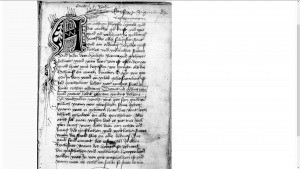 The first page of a mid-fifteenth-century copy of the Reformatio Sigismundi (München, Staatsbibliothek, Cgm 702). The title, ‘Kaysers Sigmunds Reformacion’, is written in the top-right corner.