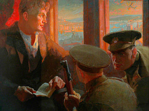 Gay, Arthur Wilson; The Conchie; Peace Museum; https://www.artuk.org/artworks/the-conchie-21680
