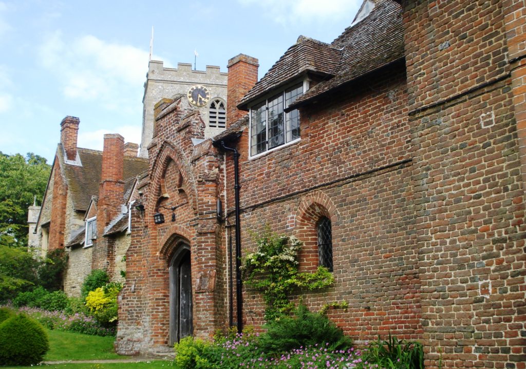 The entrance to the 15th-century Ewelme almshouses © University of London