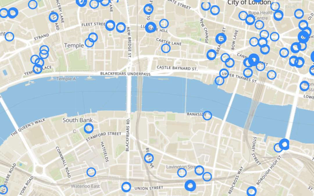 Mapping 2750 furniture makers on Layers of London