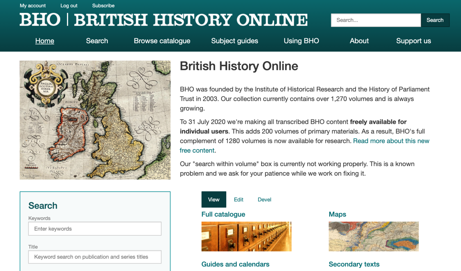 history websites uk
