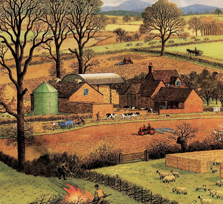 A Farm in February – reading the agricultural past in a picture