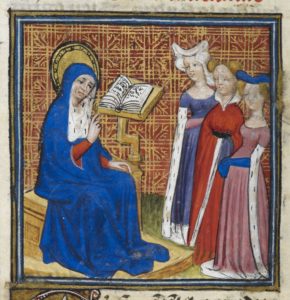 Manuscript illumination: Instruction of Women