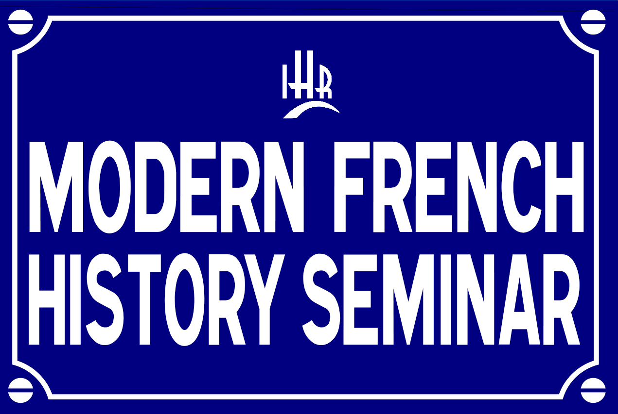 Modern French History Seminar titlecard